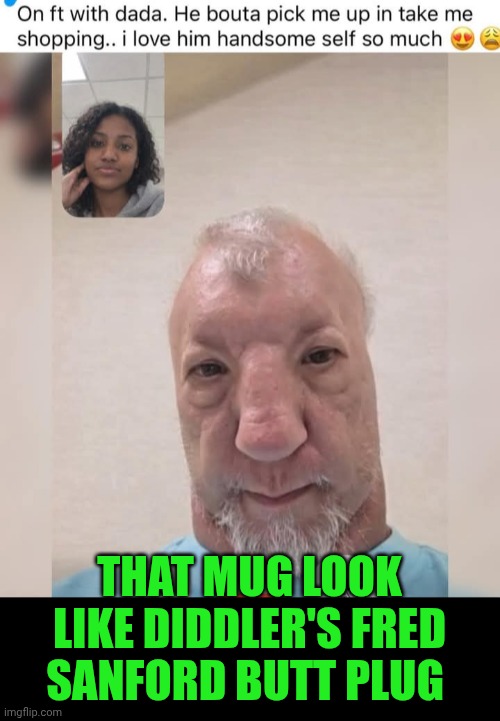Funny | THAT MUG LOOK LIKE DIDDLER'S FRED SANFORD BUTT PLUG | image tagged in funny,diddy,butt,plug,fred sanford,gold diggers | made w/ Imgflip meme maker