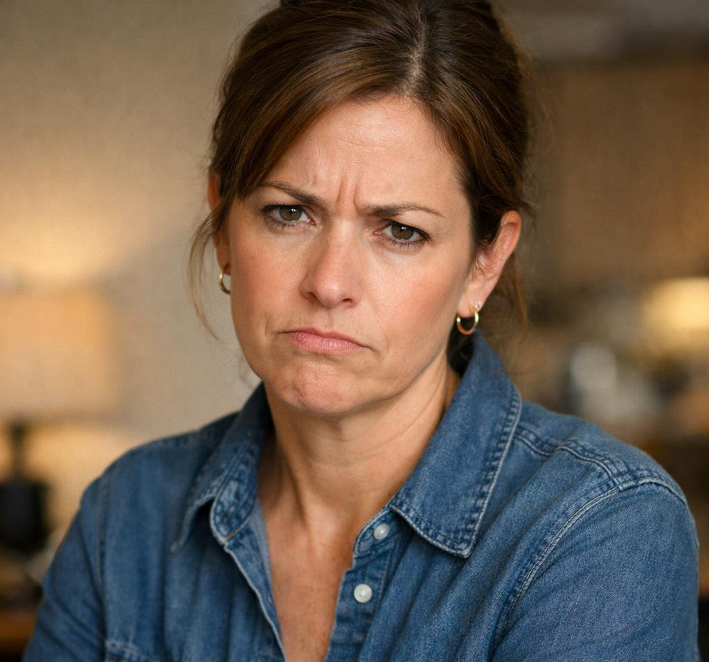 disappointed mom face Blank Meme Template
