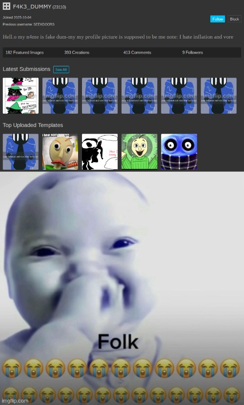 image tagged in ai baby folk meme | made w/ Imgflip meme maker