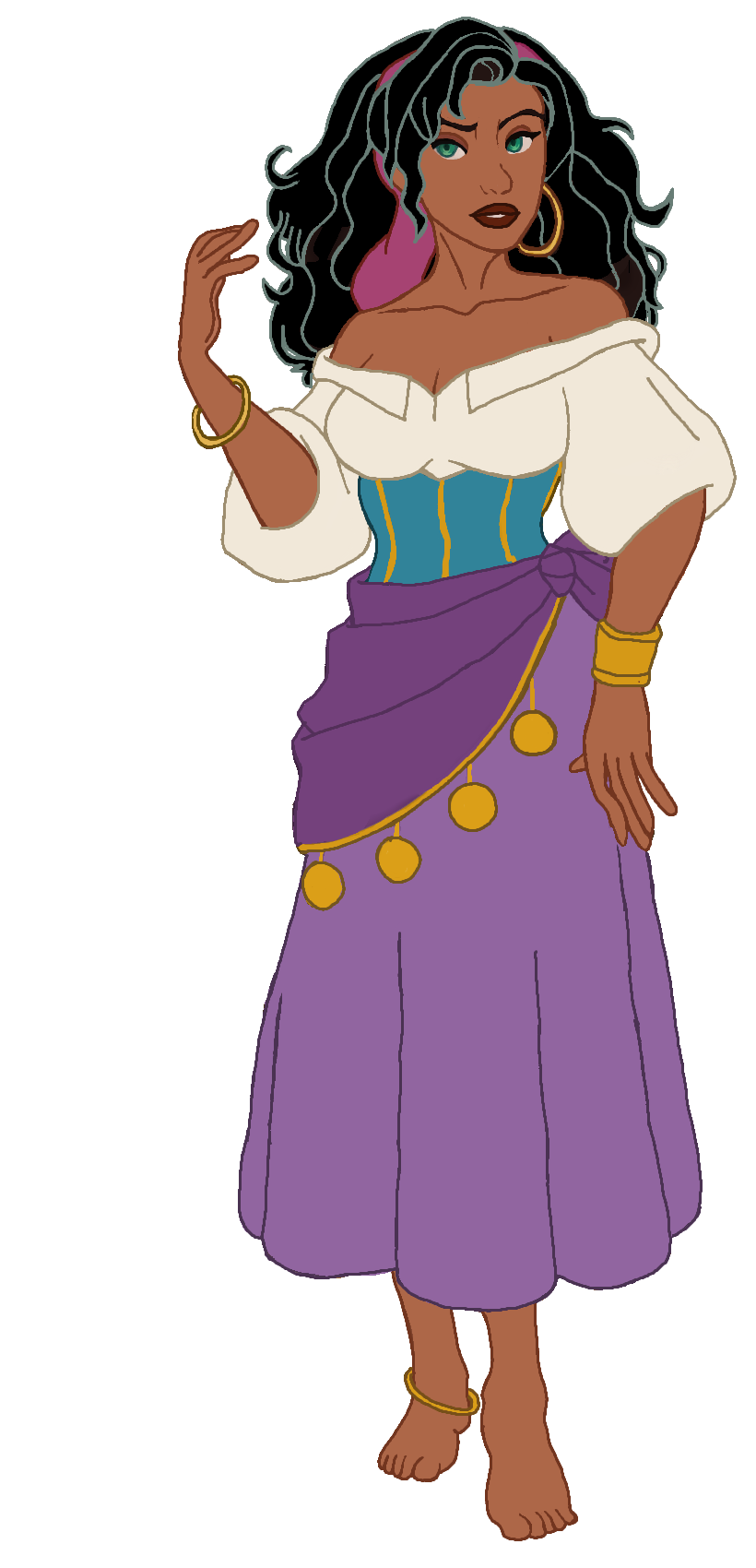Esmeralda From The Hunchback of Notre Dame Blank Meme Template
