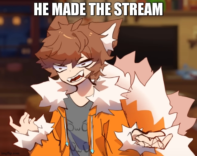 Angry GD Colon | HE MADE THE STREAM | image tagged in angry gd colon | made w/ Imgflip meme maker