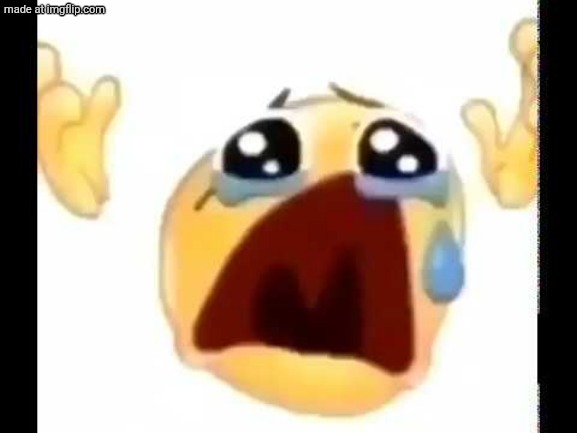 cursed crying emoji | image tagged in cursed crying emoji | made w/ Imgflip meme maker