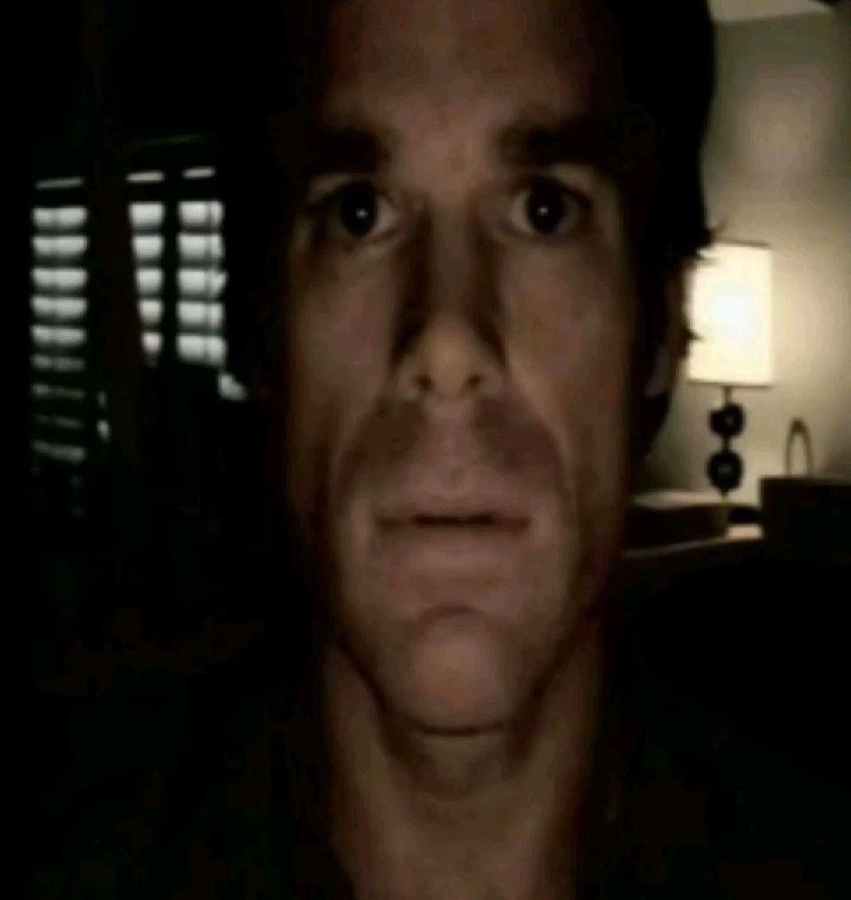 scared man Blank Meme Template