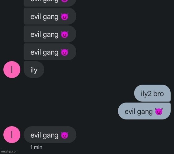 me n evil gang | made w/ Imgflip meme maker