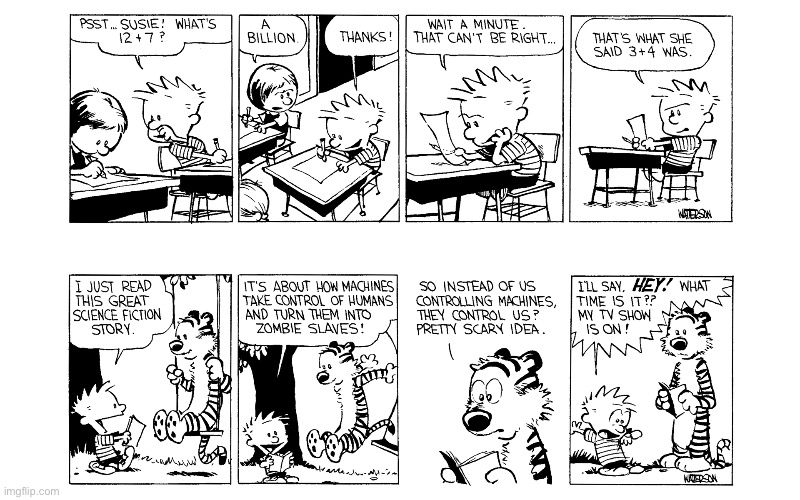 image tagged in calvin and hobbes,comics | made w/ Imgflip meme maker