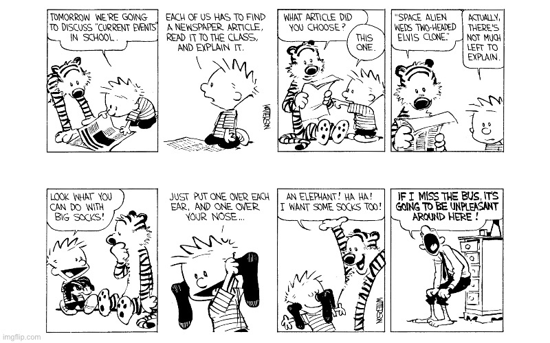 image tagged in calvin and hobbes,comics | made w/ Imgflip meme maker