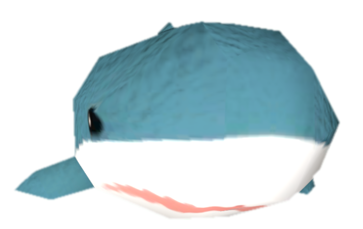 BLAHAJ low poly Blank Meme Template