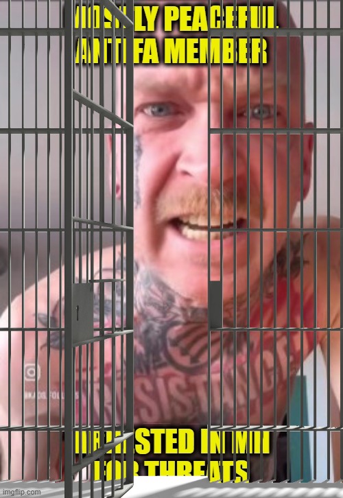 ARRESTED, not my MEME , i just added the jail cell | made w/ Imgflip meme maker