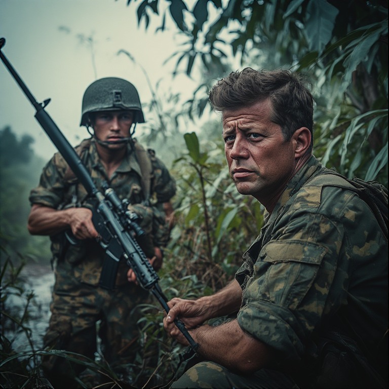 Jfk in country Blank Meme Template