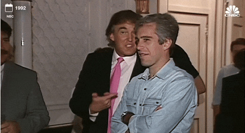 Donald Trump and best friend Jeffrey Epstein Blank Meme Template