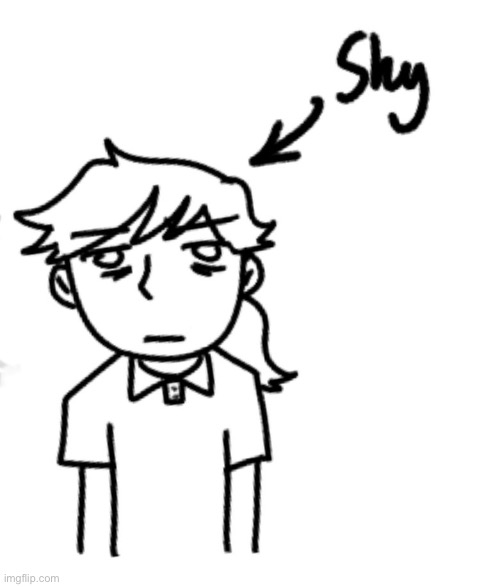 A shy person is sometimes just someone with a resting bitch face | image tagged in dea,drawing | made w/ Imgflip meme maker
