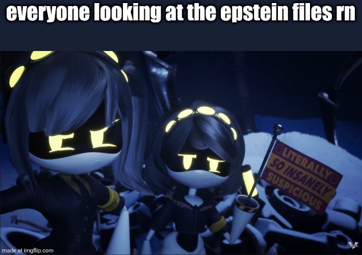 Murder Drones V Flag | everyone looking at the epstein files rn | image tagged in murder drones v flag | made w/ Imgflip meme maker