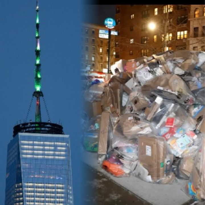 New York garbage Blank Meme Template