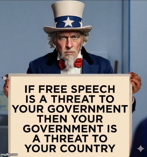 Think about it | image tagged in censorship,government corruption,free speech,democrat party,control,speech | made w/ Imgflip meme maker