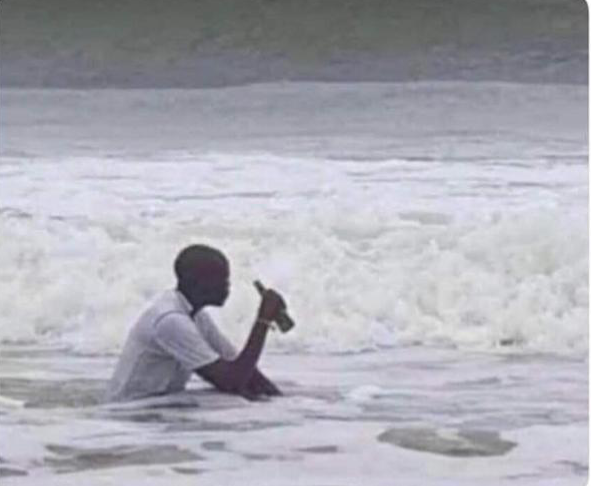 Drinking in water Blank Meme Template