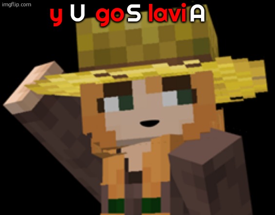 minecraft female farmer villager | U      S       A; y; go; lavi | image tagged in minecraft female farmer villager | made w/ Imgflip meme maker