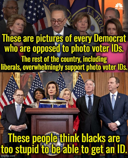 Cheating in elections is far more important than talking like racists.  It's all about power and control not fighting racism. | These are pictures of every Democrat who are opposed to photo voter IDs. The rest of the country, including liberals, overwhelmingly support photo voter IDs. These people think blacks are too stupid to be able to get an ID. | image tagged in democrat congressmen,hypocrites,power and control | made w/ Imgflip meme maker