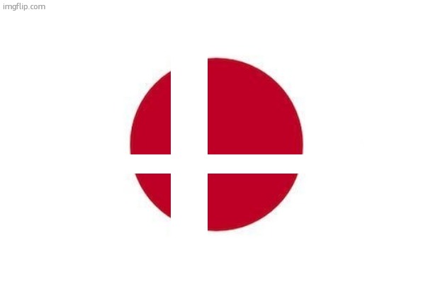 flag of Japan-Denmark | image tagged in japan,ssbu,denmark | made w/ Imgflip meme maker