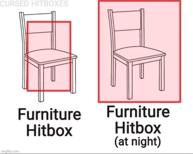 image tagged in cursed image,cursed,furniture,chair,night,relatable | made w/ Imgflip meme maker