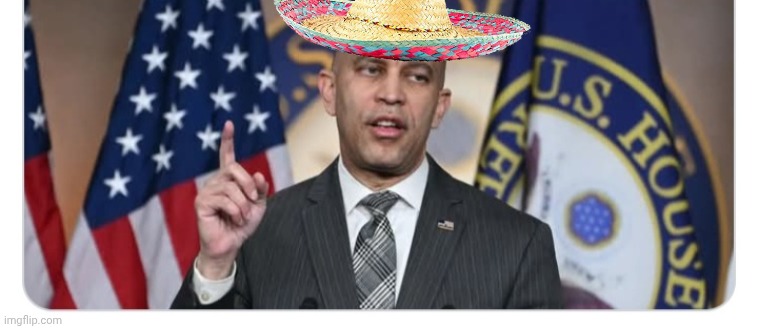 Hakeem Jeffries pointing Blank Meme Template