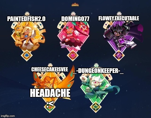 Help me :< | HEADACHE :< | image tagged in p fish domingo flowey executable ccisvee and dungeonkeeper temp | made w/ Imgflip meme maker