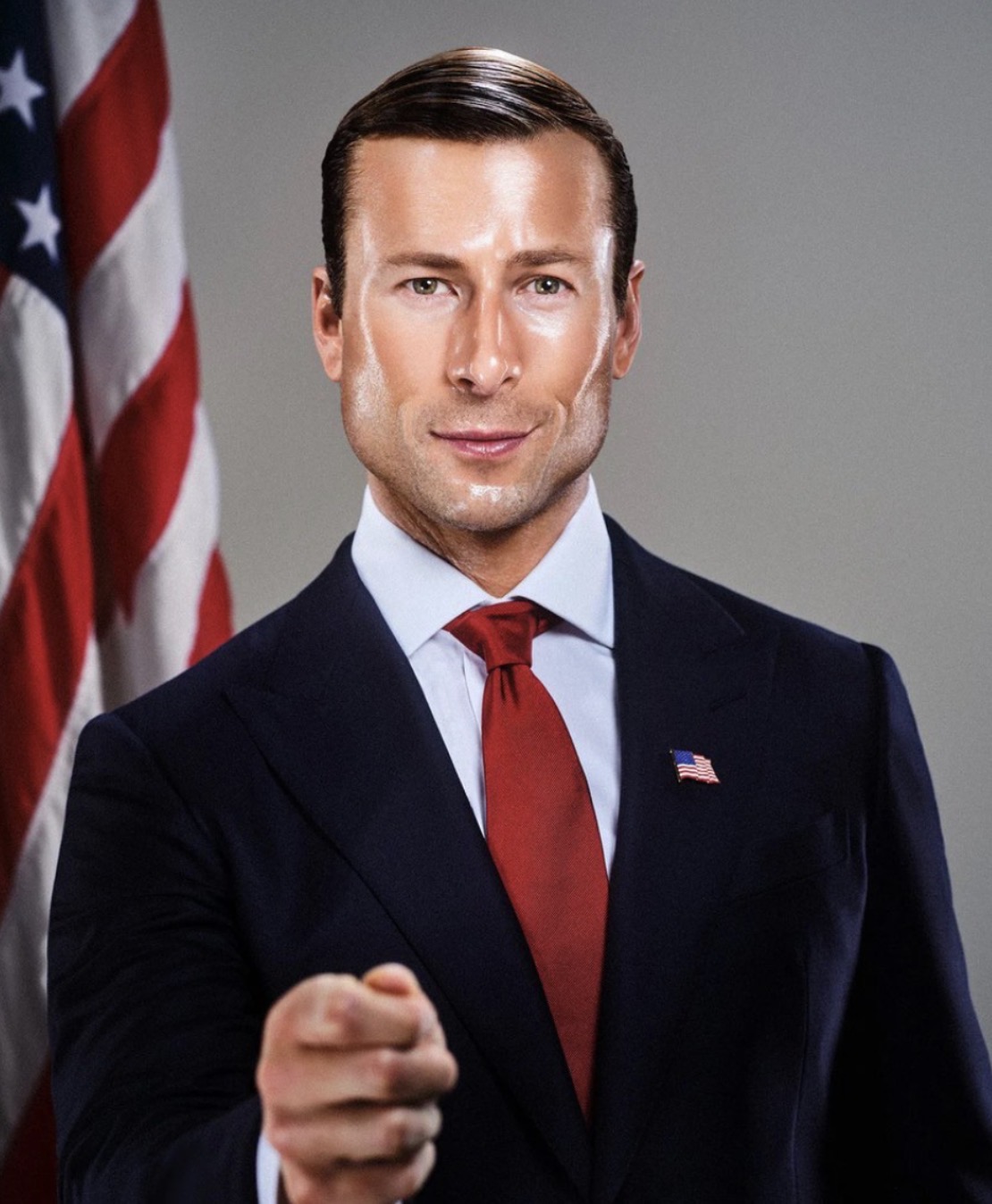 Glen Powell Blank Meme Template