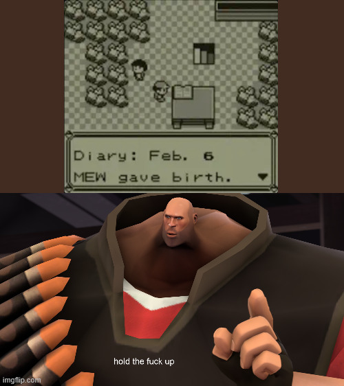 huh? | image tagged in heavy hold up,pokemon | made w/ Imgflip meme maker