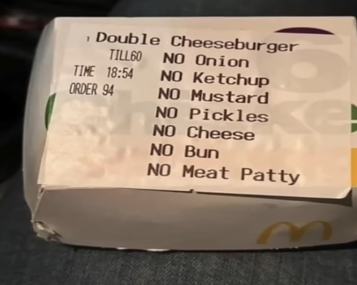 Double Cheeseburger Blank Meme Template