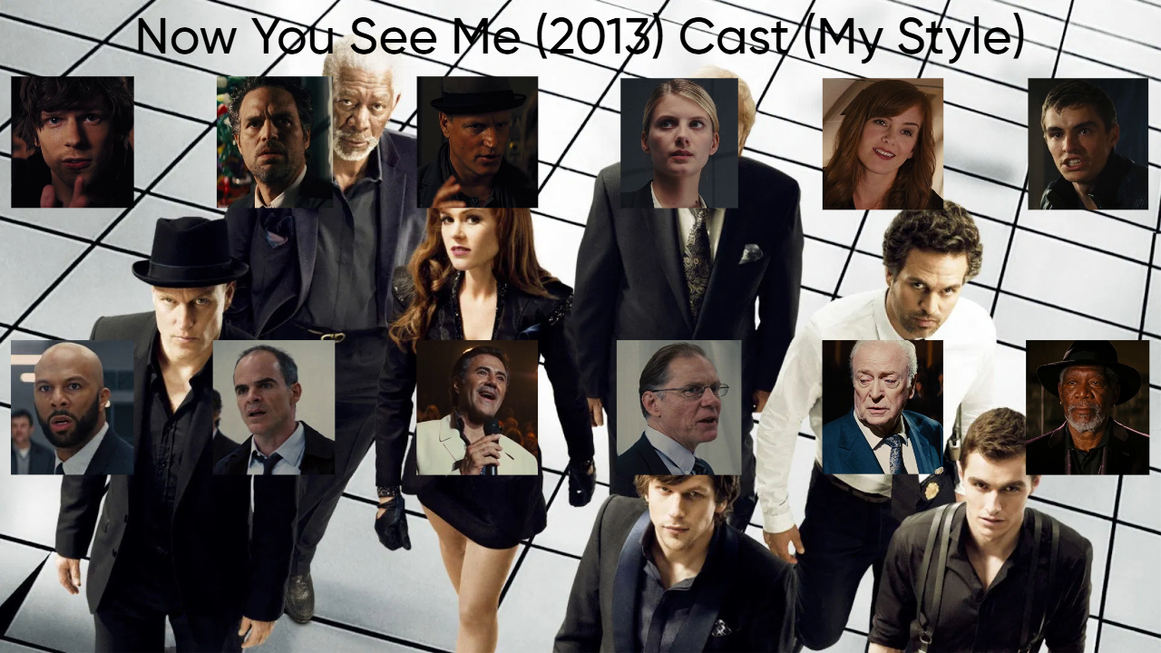 Now You See Me (2013) Cast (My Style) Blank Meme Template