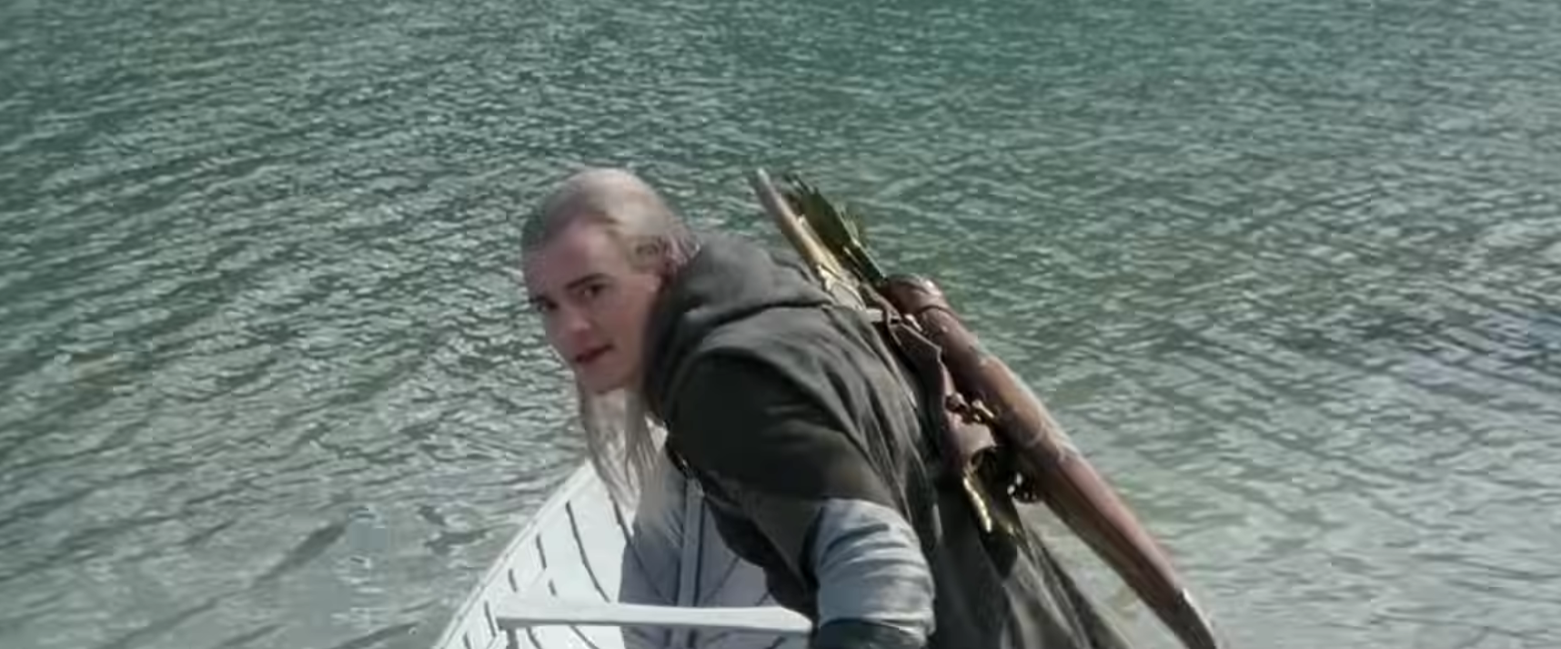 Legolas in boat Blank Meme Template