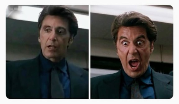 High Quality AlPacinoWTF Blank Meme Template