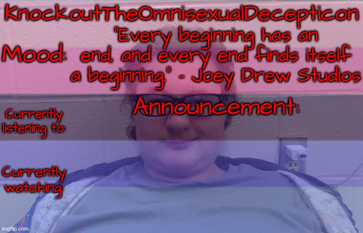 Date unknown. "Former Face Reveal Announcement Templates" collection, photo number 2. | image tagged in knockout's second face reveal announcement template,selfie | made w/ Imgflip meme maker