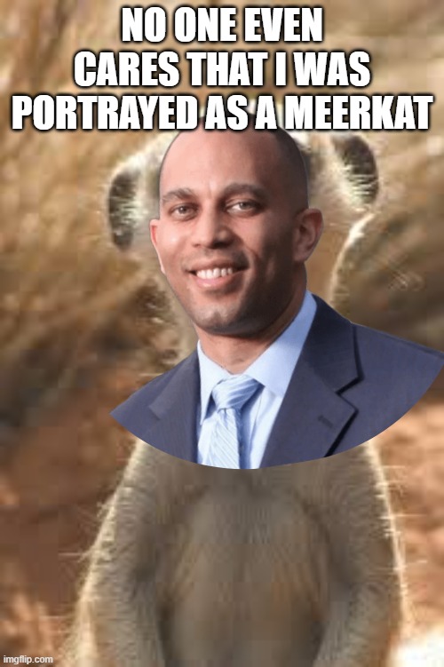 Meerkat | NO ONE EVEN CARES THAT I WAS PORTRAYED AS A MEERKAT | image tagged in meerkat | made w/ Imgflip meme maker