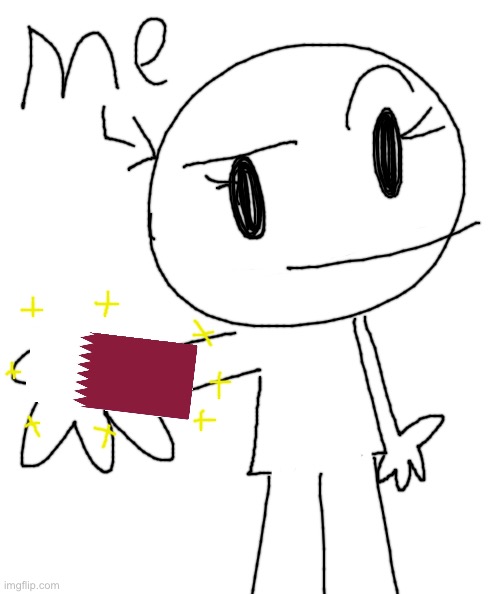 Yeah, i’m 100% pure Qatari in real life, and I am also a Middle Eastern | image tagged in white rectangle | made w/ Imgflip meme maker
