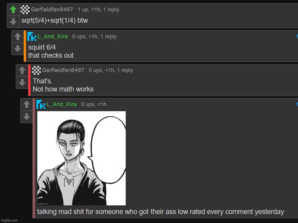 image tagged in talkin mad shit for someone in rumbling distance | made w/ Imgflip meme maker