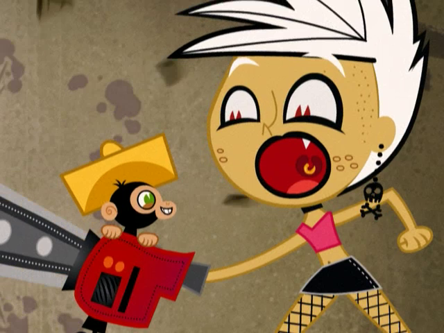 Chainsaw and Monkey? Blank Meme Template