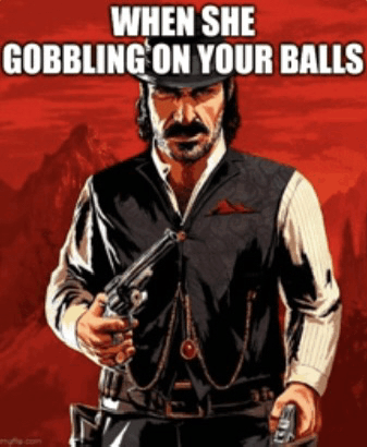 When she gobbling on your balls Blank Meme Template