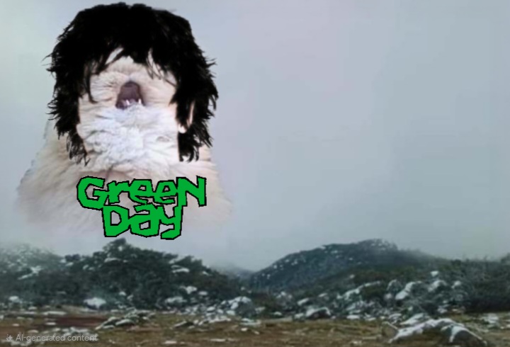 Green day cowboy cat Blank Meme Template