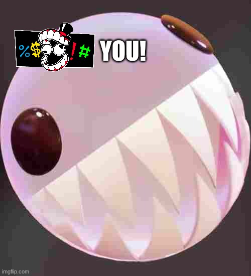 tadc shitpost lmao | YOU! | image tagged in bubble says something | made w/ Imgflip meme maker