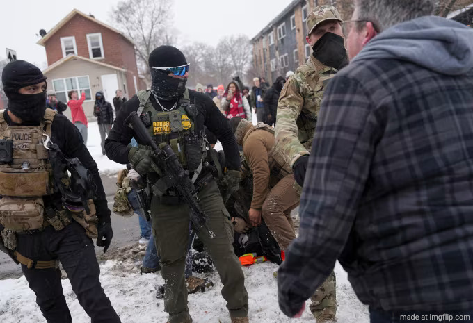 Ice officers with protestors | image tagged in ice officers with protestors | made w/ Imgflip meme maker
