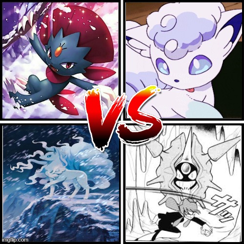 kamaitachi as a pokemon vs snow fox vs it's mother vs a ball between cheeks | made w/ Imgflip meme maker