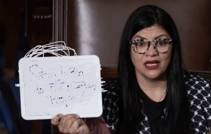 High Quality Rashida Tlaib’s whiteboard Blank Meme Template