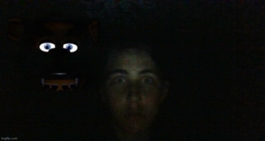 caption this | image tagged in the horror freddy | made w/ Imgflip meme maker