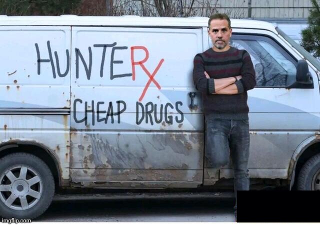 Hunter Biden van Blank Meme Template