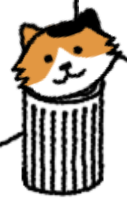 High Quality I'm a cat in a trash can Blank Meme Template