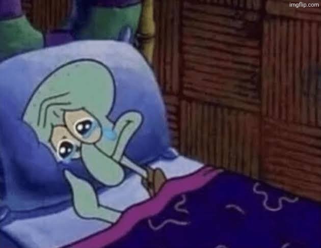 Squidward Crying | image tagged in squidward crying | made w/ Imgflip meme maker