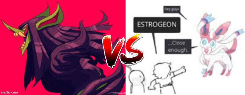 Badass hairy ogre vs transfem eevee who wins | made w/ Imgflip meme maker