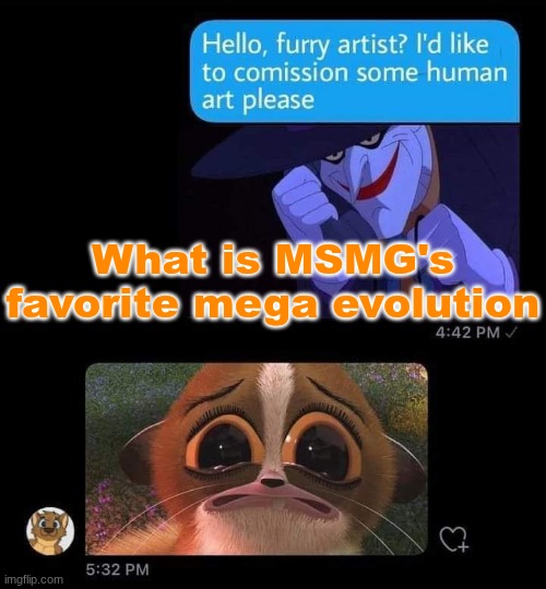 also this is being ranked by popular vote rather than upvotes now | What is MSMG's favorite mega evolution | made w/ Imgflip meme maker