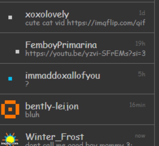 rate my stared meme chats | made w/ Imgflip meme maker