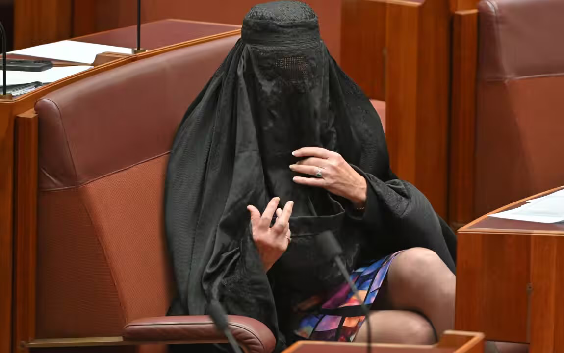 Hanson's burqa stunt Blank Meme Template